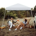 thumbnail image 2 of Costway 10x10ft Patio Outdoor Instant Pop-up Canopy Slanted Leg UPF50+ Sun Shelter White, 2 of 11