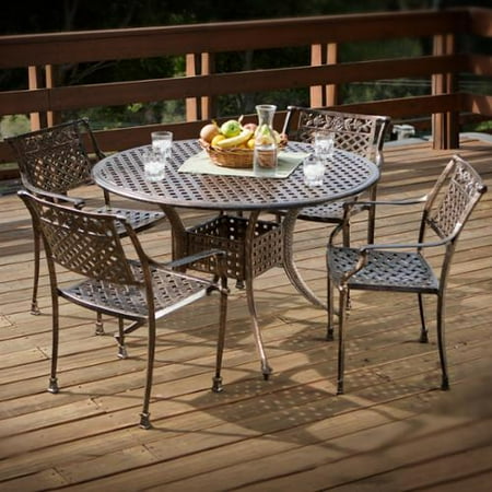 Freida Medium Shiny Copper Cast Aluminum Circular Table (ONLY)