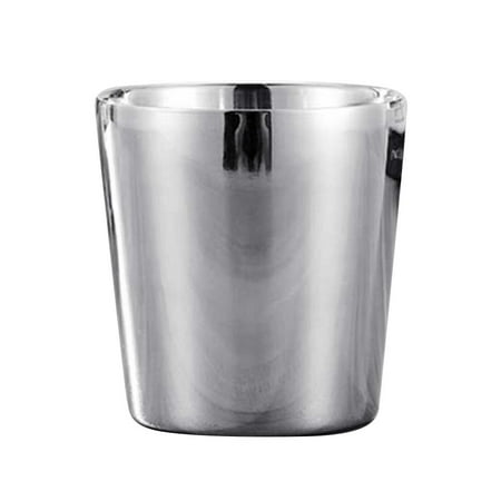 

LIHUA 201 Stainless Steel Double-Layer Heat Insulation Beer Coffee Water Drinking Cup