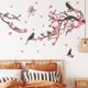 thumbnail image 4 of 1 juego de pegatinas de pared flor rosa cerezo JAMW Sencillez, 4 of 5