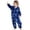 a-Blue, variant on Toddler Kids Full Jumpsuit Crew Neck Long Sleeve, Cartoon Dinosaur Halloween Christmas Flannel Animal Onesie Sleepsuit Loungewear
