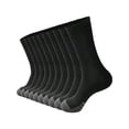 thumbnail image 4 of 5pairs Black & White Elastic Basketball Sports Mid-Calf Socks For Men In Plus Sizes, Fall And Winter, 4 of 5