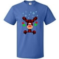thumbnail image 3 of Inktastic Cute Flannel Reindeer with Christmas Bulbs and Snowflakes T-Shirt, 3 of 5