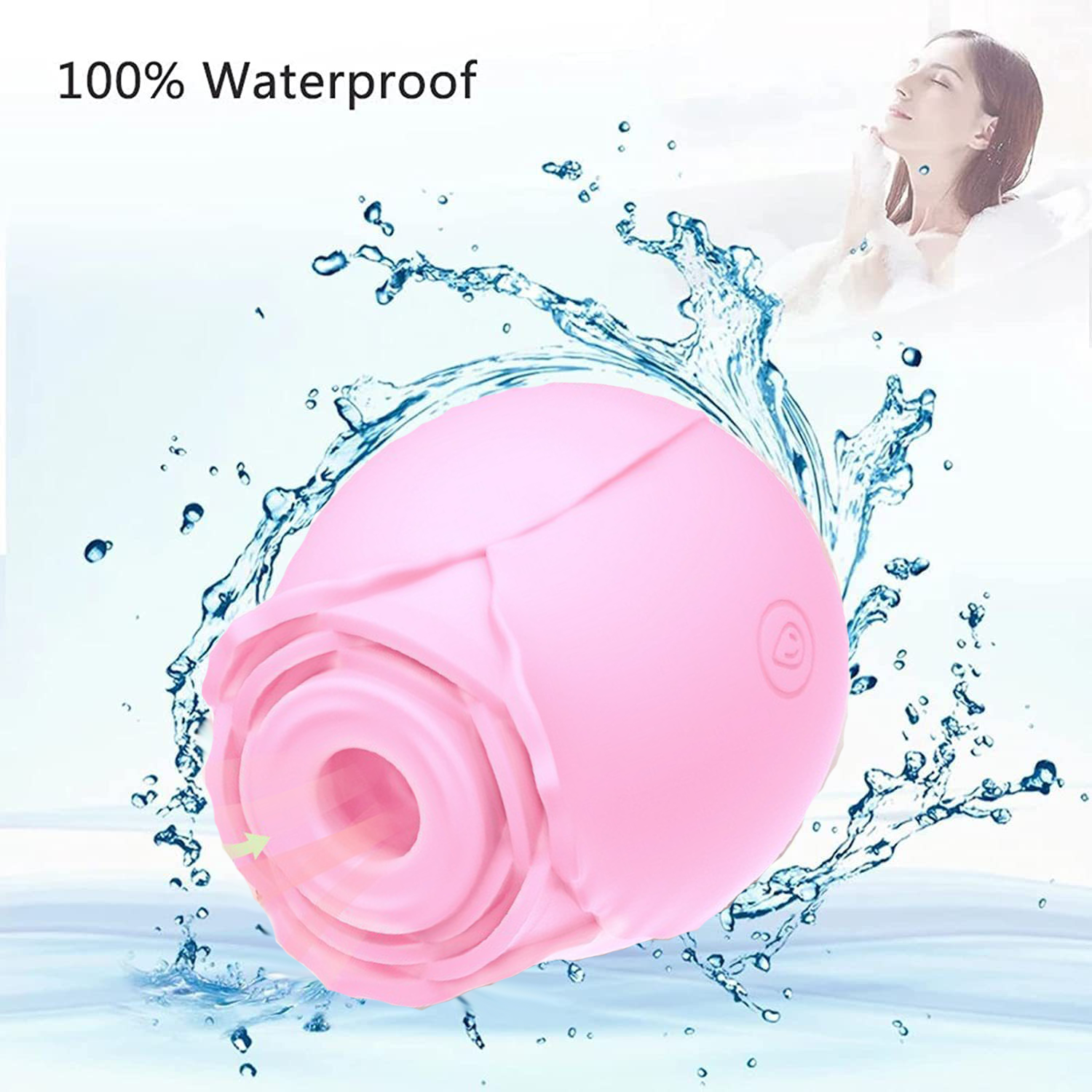 Rose Toy for Women，Pleasure Air Suction Vibrating Rose, Pink - Walmart.com