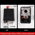 thumbnail image 3 of Air Compressor Pressure Switch Control Valve 90-120psi With Dual Pressure Gauges 20a Current, 3 of 4