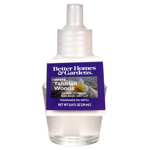 White Tahitian Woods Fragrance Oil Refill, Better Homes & Gardens, 24 ml