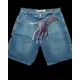 thumbnail image 3 of Pantalones cortos de mezclilla con estampado gráfico de hip hop con dedos góticos, pantalones cortos de gimnasio holgados azules retro Y2k, pantalones cortos de baloncesto para hombres, 3 of 4