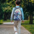 thumbnail image 3 of Pzuqiu Floral Dragon Kids Backpack for Ages 6-18 K-12 Students Large Capacity Lightweight Adjustable Straps 17 Inch Elementary School Backpack for Back to School Daily Use, 3 of 7