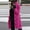 Hot Pink, variant on Women's Autumn and Winter Casual Coat with Suit Collar Solid Cardigan Buttons Long Sleeve Overcoat