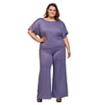 thumbnail image 4 of Plus Size Boat Neck Top and Pant Set, 4 of 10