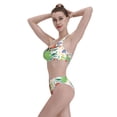 thumbnail image 6 of Picia Mushroom and Frogs Women's High Waisted Bikini Scoop Neck Swimsuit Two Pieces Bathing Suit-Medium, 6 of 8