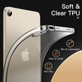 thumbnail image 3 of JETech Case for iPad Mini (A17 Pro, 2024 Model, 7th Generation) / Mini 6 (2021 Model, 6th Generation), Soft TPU Transparent Slim Shockproof Tablet Cover (Clear), 3 of 6