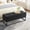 Black, variant on 46" End of Bed Bench, Storage Bench with Metal Base Holds up to 500 lbs, Button Tufting Design Velvet Upholstered Bedroom Bench for End of Bed, Livingroom, Entryway, Window, Beige