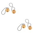 thumbnail image 1 of yingyy 1/2/3/5 2pcs Rideau Tieback Ronde Polyester Remplacement Simple Style Ménage Cuisine Parasol Drapé Fixation Fixation Or 2PCS, 1 of 6