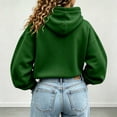 thumbnail image 5 of CQONEPT Womens Cropped Hoodies Long Sleeve Casual Pullover Hoodie Sweatshirt Casual Soft Lounge Streetwear Fall Fashion Hooded Outfit, 5 of 6