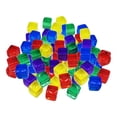 thumbnail image 2 of 100 Pcs/ensemble Six Côtés 10 mm Acrylique Transparent Por Multicolore, 2 of 8
