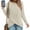 Beige, variant on Patlollav Womens Fall Winter T-Shirts Long Sleeve Tunic Tops Front Crewneck Blouse