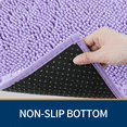 thumbnail image 4 of Wozola Chenille Bathroom Rug, Purple Ultra Soft Absorbent Bath Mat, Non-Slip Machine Washable Shower Floor Rug for Bathroom, Tub & Entryway, 24"x59", 4 of 6