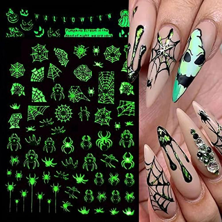 Halloween Glow in the Dark Ghost, ManiCURE Real Nail Polish Strips