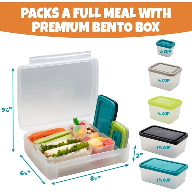 Bentology Leak-proof Bento Lunch Box with 5 Removable Containers