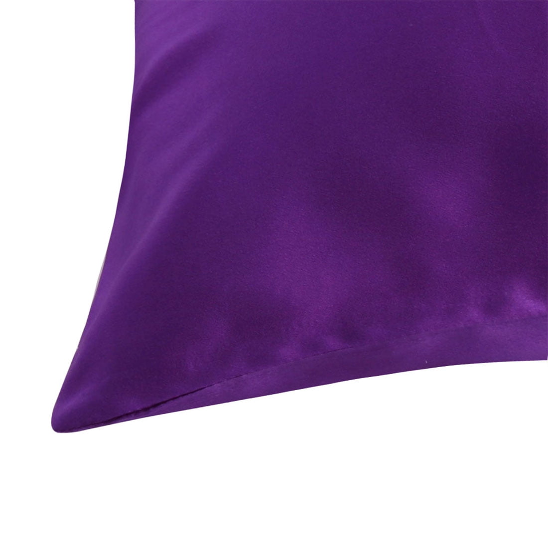 Unique Bargains 1 Piece 100% Silk Pillowcase Purple Standard