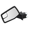 thumbnail image 2 of TRQ Side Mirror Power Heated Manual Temperature Sensor Manual Folding Black Textured Triple Stripe Finish with Passenger Temp Sensor LH RH Pair for 2019-2020 GMC Sierra 1500, 2 of 5