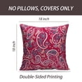 thumbnail image 2 of LALILO Throw Pillow Covers Traditional Asian Paisley Boho Vintage Cushion Cover 18" x 18", 2 Pack, 2 of 6