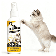 Cat-Repellent-Outdoor,Cat-Deterrent-Spray - Non-Staining Long-Lasting Formula for Furniture and Garden Defense, Plant-Based Deterrent, 120ml