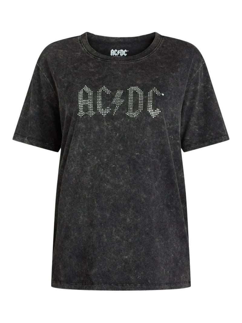 AC/DC Rhinestud Graphic Band Tee - XS-XXXL - Walmart.com
