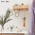 thumbnail image 5 of Uxcell 22.4" Macrame Hanging Planter Indoor Air Plant Decor Holder, Black 2 Pack, 5 of 5