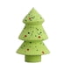 thumbnail image 1 of Herramienta de belleza transpirable y con lentejuelas para maquillaje cosmético Borla de polvo de maquillaje con forma de árbol de Navidad verde brillante, 1 of 8