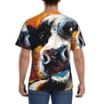 thumbnail image 3 of Bixox Men's Cow Printed Short Sleeve Skinny Athletic T-Shirt, 3 of 6