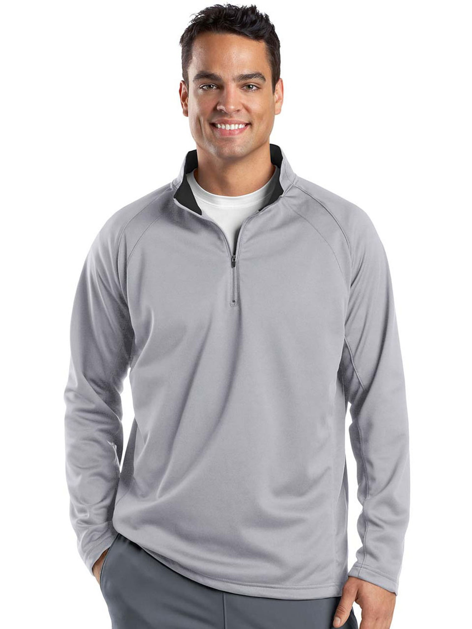 SportTek SportTek Men's SportWick 1/4Zip Fleece Pullover