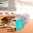 thumbnail image 2 of Bread Loaf Keeper, Fresh Bread Storage Container, Plastic Toast Sandwich Bread Dispenser with Lid Type, Bread Holder - Bread Bin for Bun, Bagel, and Bread Loaf, Plastic Bread Box, 2 of 6