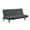 Dark Grey, variant on Furniture of America Valitas Convertible Boucle Tufted Futon Sofa Bed with Adjustable Armrests, Dark Grey