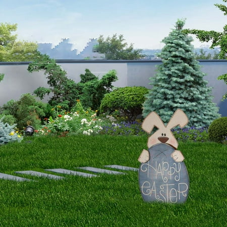 

17 Inch Garden Outdoor Easter Decoration With Cute Animal Garden Sign Garden Party Supplies Woodwork