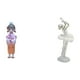 thumbnail image 1 of Elegante figura de bailarina geisha kabuki con kimono japonés moderno. Escultura artística para dormitorio, oficina o casa de muñecas., 1 of 7
