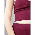 thumbnail image 4 of SET DE CABRI Y BLUSA STRETCH VINO PARA MUJER UNITALLA, 4 of 5