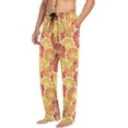 thumbnail image 5 of FREEAMG Lemon Grapefruit Pajama Pants for Men, Men's Separate Bottoms, Pure Cotton Comfortable Lounge Pants for Men（325）, 5 of 7