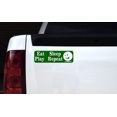 thumbnail image 4 of 10in x 3in Eat Sleep Play Repeat Golf Bumper Sticker Decal Windo, 4 of 6
