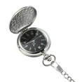 thumbnail image 4 of Miangastore 1PC Retro Two-faced Smooth Pocket Watch Alloy Classic Delicate Quartz Pocket Watch (Silver), 4 of 8
