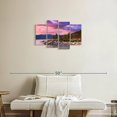 thumbnail image 2 of Elephant Stock Idyllic Lake Tahoe Wall Art - Horizontal Multi Panel Canvas - Living Room Wall Decor - Nature Multi Panel - Green And Pink Decor - 30" x 18", 2 of 4