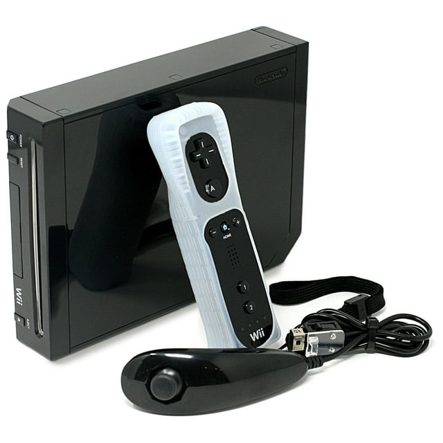 Nintendo Wii Console (Black) – Refurbished Motion Control Gaming System for Family Fun