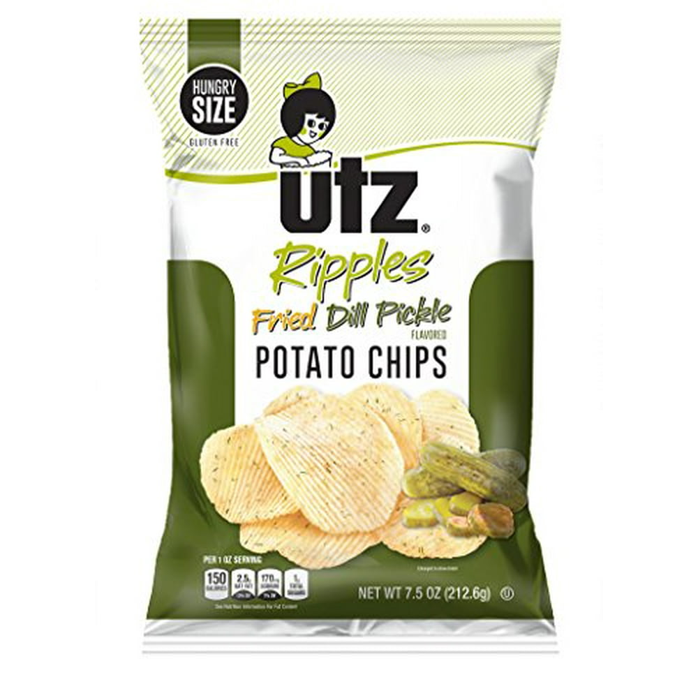 Utz Quality Foods Flavored Potato Chips 7.5 Ounce Hungry Size Bag