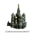 thumbnail image 2 of Nordic Interior Ornaments Metal Kremlin Statue Castle Sculpture Figurines Modern Accessory for Home Bedroom Party, 2 of 8