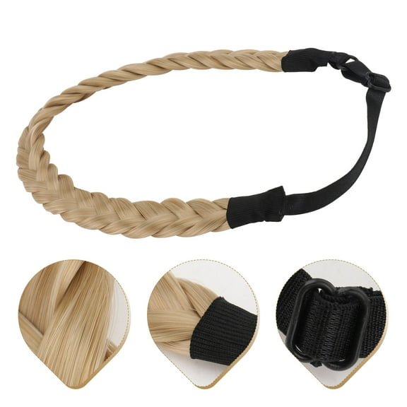 FRCOLOR 1Pc Hair Accessory Khaki 9.8x0.6in Twisted Braid For Women Daily Life