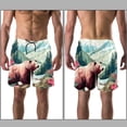 thumbnail image 3 of luoweisi Men's Beach Shorts Quick Dry Swim Trunks with Mesh Lining Bear S, 3 of 5