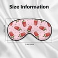 thumbnail image 5 of Goofa Watermelon Ice Cream Printed Sleep Eye Mask for Men Women, Zero Eye Pressure Sleeping Mask, Light Blocking Night Blindfold, Soft Eye Shade Cover, 5 of 7