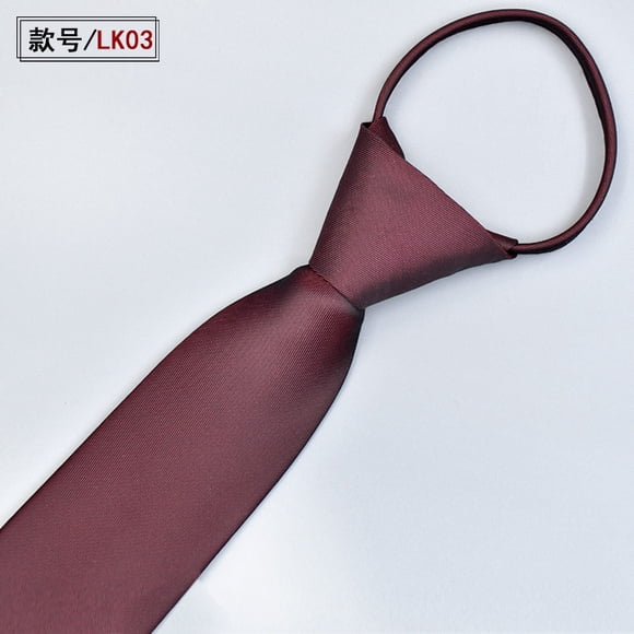 Firefly Hope Tie Zipper Neck Mens Zipformal Clip Men Collegelazy Pretied Silk Graduation Neckties Business Adjustable,Wine Red