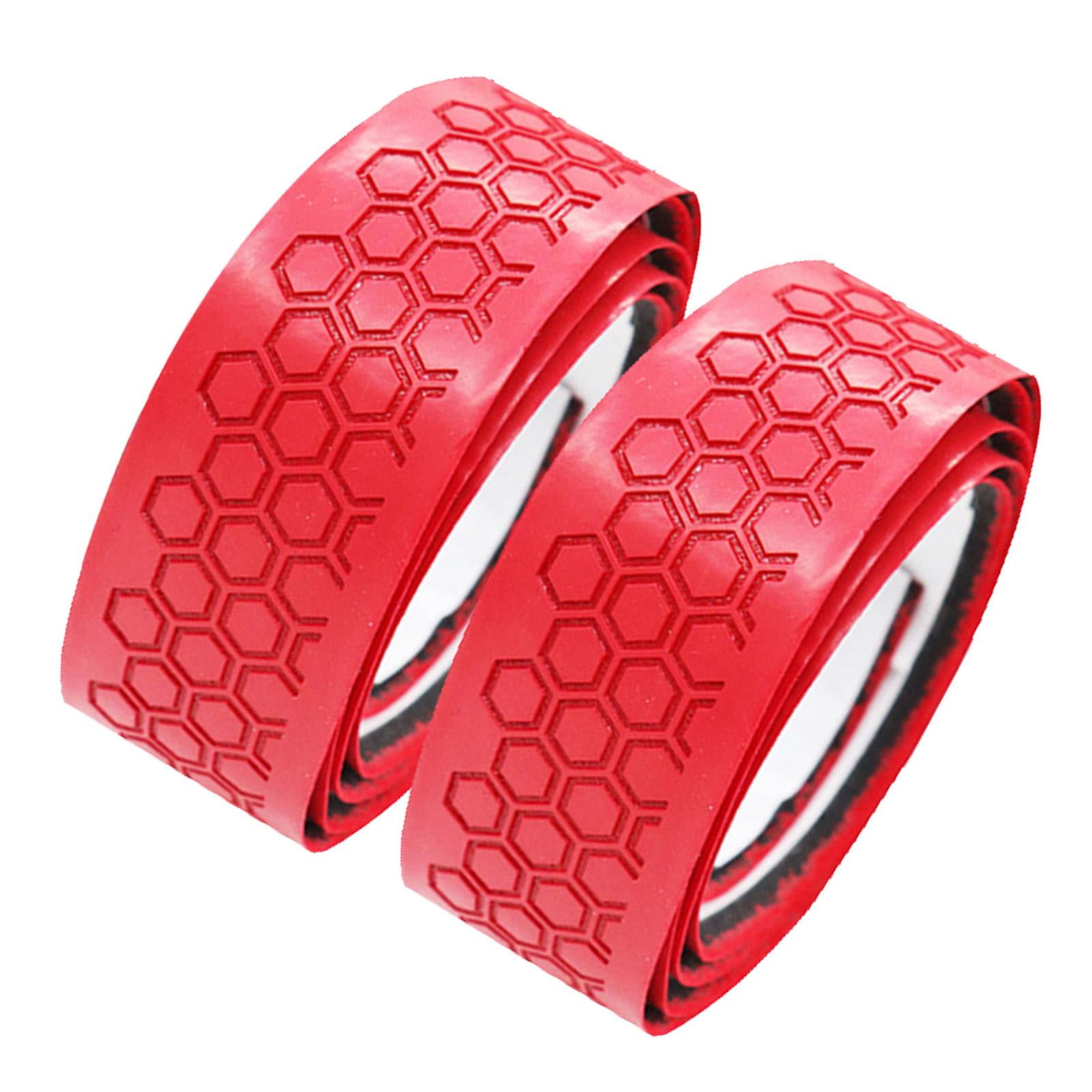 QccHieUs 4 Pieces Golf Club Grip Wrapping Tapes PU Leather Regripping Solution Golf Club Red and Black